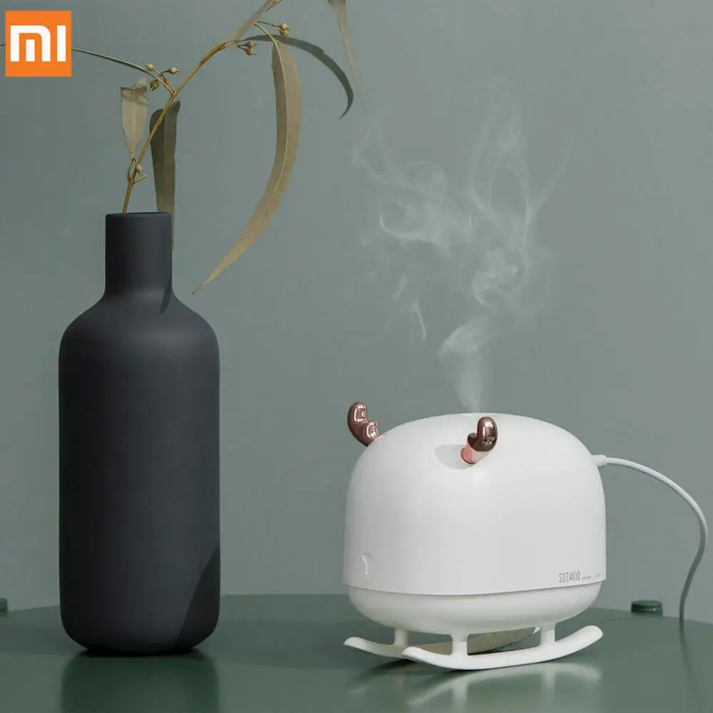 Xiaomi Sothing мини увлажнитель бытовой увлажнитель воздуха USB кабель портативный ночник тумана в форме оленя
