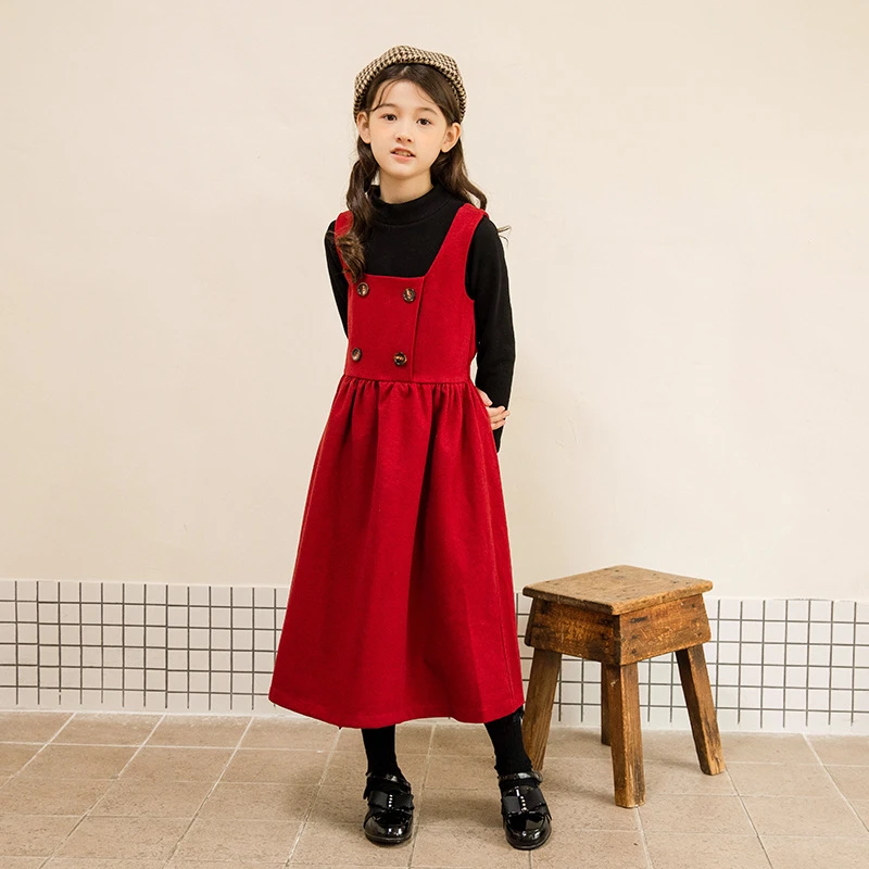 韓国の女の子 赤いスカートの服セット 8 10歳の10歳の女の子のためのエレガントなパーティーウェア 2個 クリスマス Clothing Sets Aliexpress