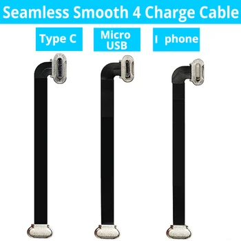 

75mm Seamless Smooth 4 Charging Type C Cable Micro USB Cable for Samsung Huawei Zhiyun Smooth 4