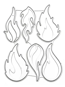 

Romantic Fire Spark Fireworks Metal Cutting Dies For DIY Scrapbooking Album Paper Cards Decorative Craft Embossing Die Cut Gift