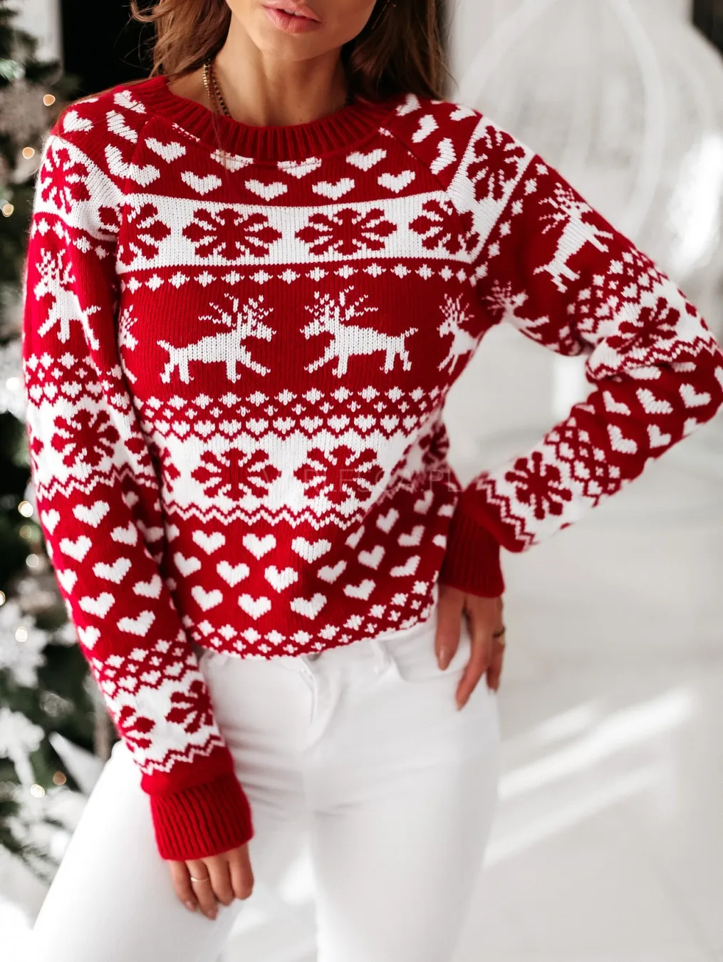 Women Christmas Sweater Autumn Winter 