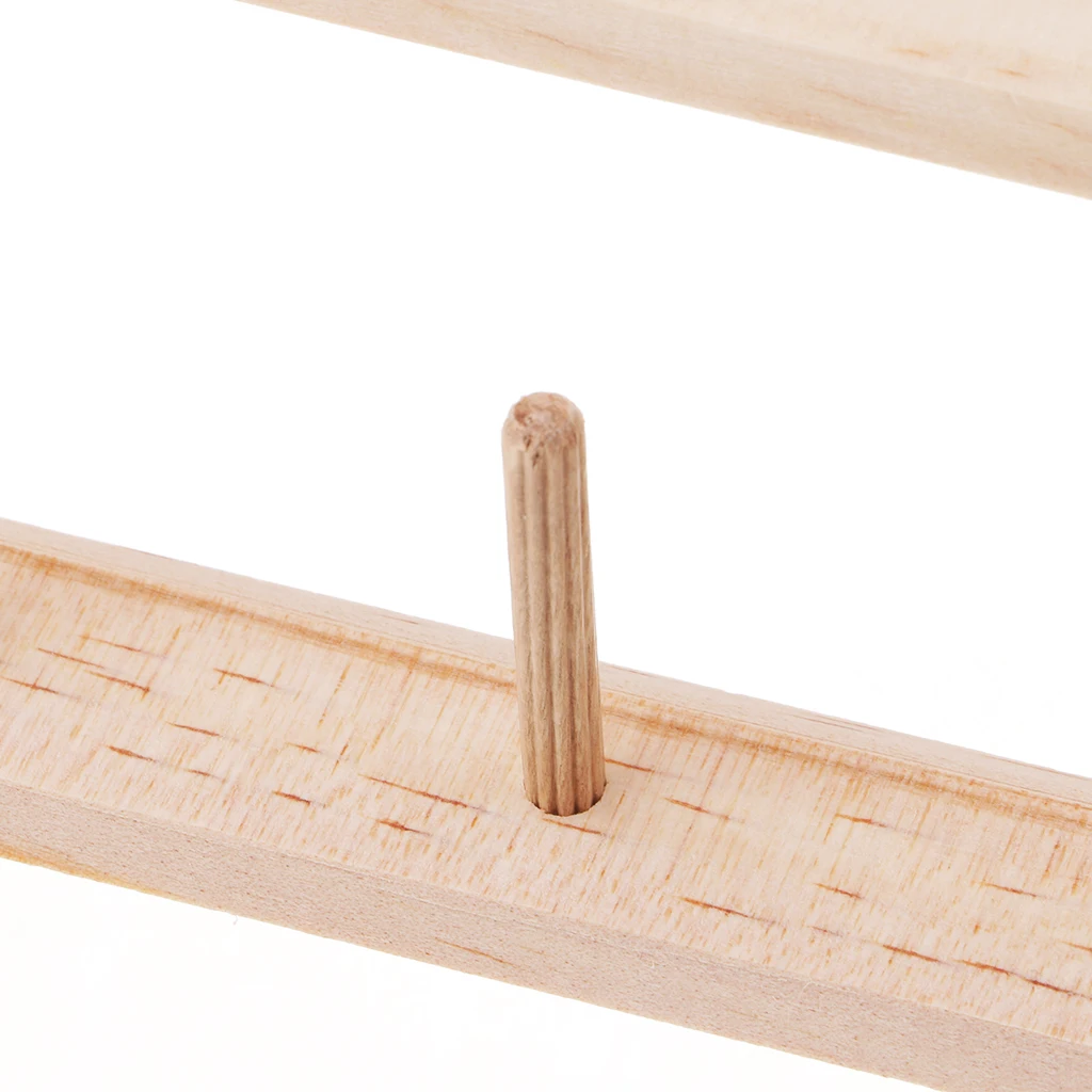 63-Spool Thread Rack, Wooden Thread Holder Sewing Organizer for Sewing, Quilting, Embroidery, Hair-braiding