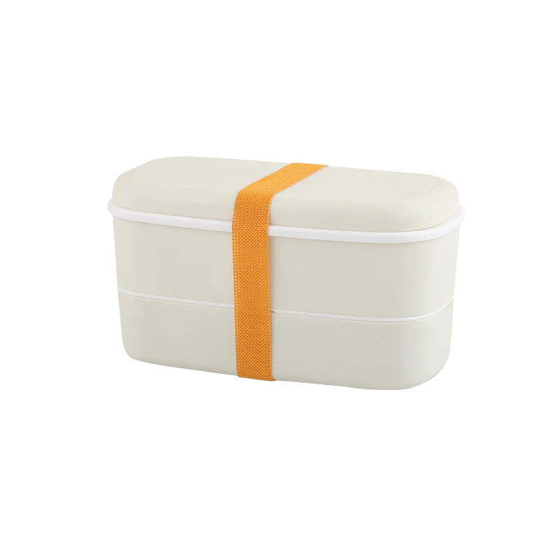 1 шт. bento box японский стиль Ланч-бокс контейнеры с подвижными отделениями и уплотнительным ремешком посуда японский пищевой ящик BPA бесплатно - Цвет: white