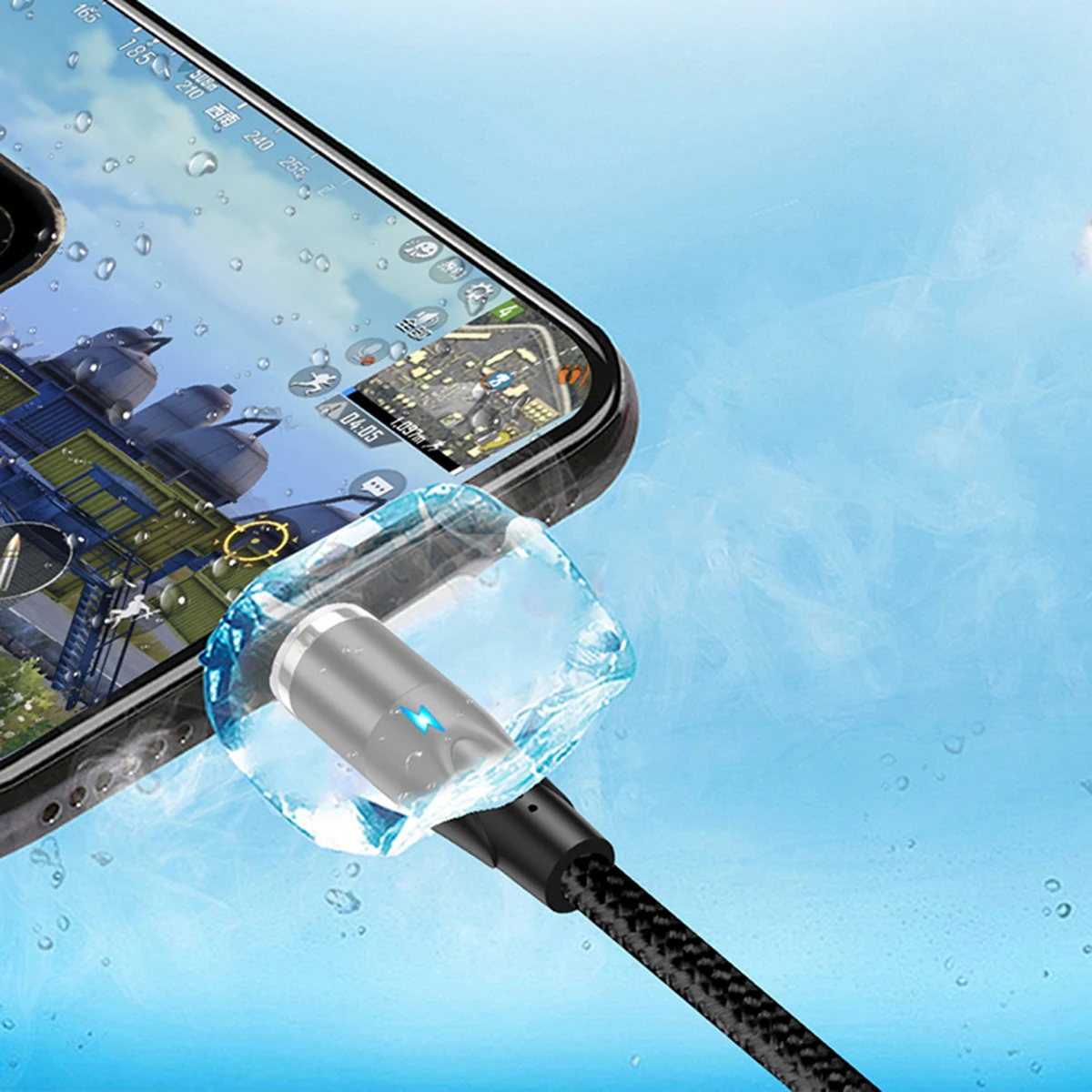 SOONHUA Магнитный USB кабель для зарядки и передачи данных Шнур 3A кабель для быстрой зарядки светодиодный индикатор USB кабели с разъемом Поддержка синхронизации данных