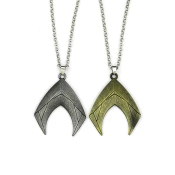 

100pcs Metal Aquaman Water Man pendant necklace Action anime figure model collect Aquaman pendant children toys gift