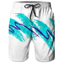 Fashionable 90s Paper Cup 3D Printed Men's Shorts Mesh Lining Comfortable Breathable Beach Shorts Summer Beach Shorts