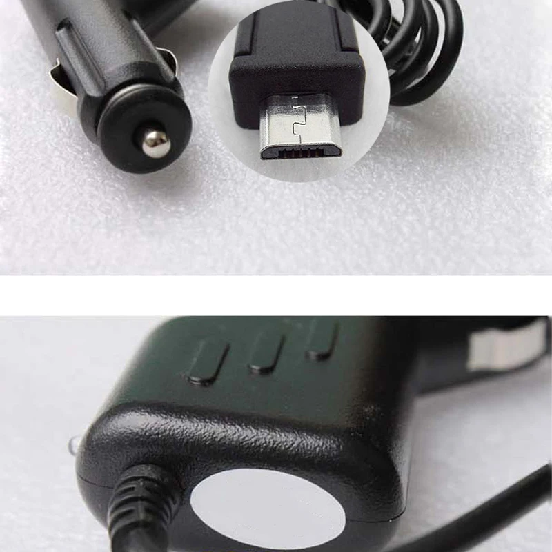 3,5 метров 5V 3.5A изогнутое мини USB Автомобильное зарядное устройство с 2 usb-портами для автомобиля dvr камера gps видео рекордер, вход DC 8 V-36 V