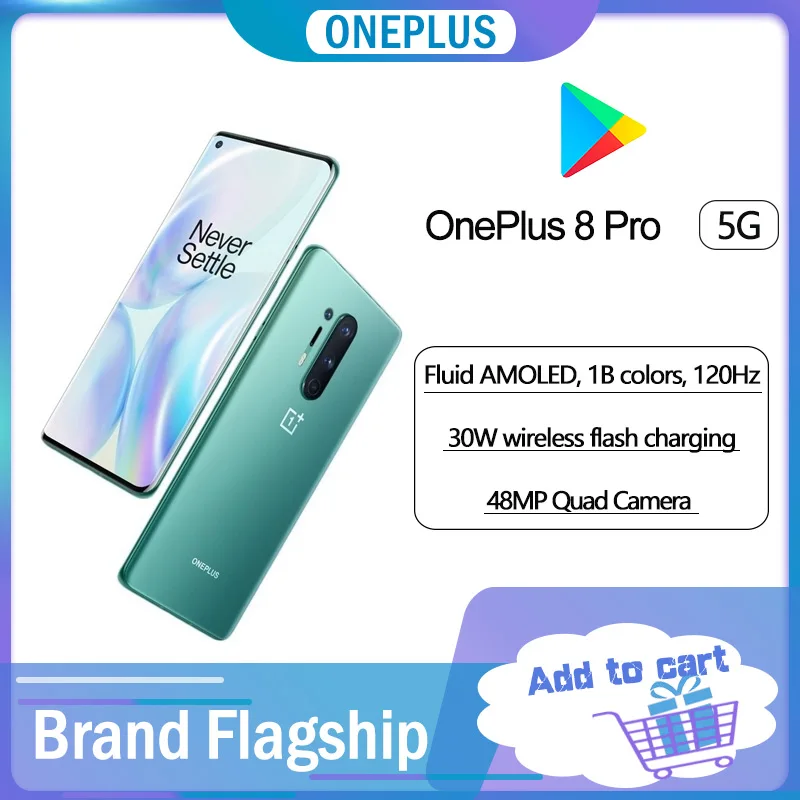 Смартфон Oneplus 8 Pro 5G глобальная прошивка Snapdragon 865 задняя камера 48 МП 4510 мАч 12 Гб ОЗУ