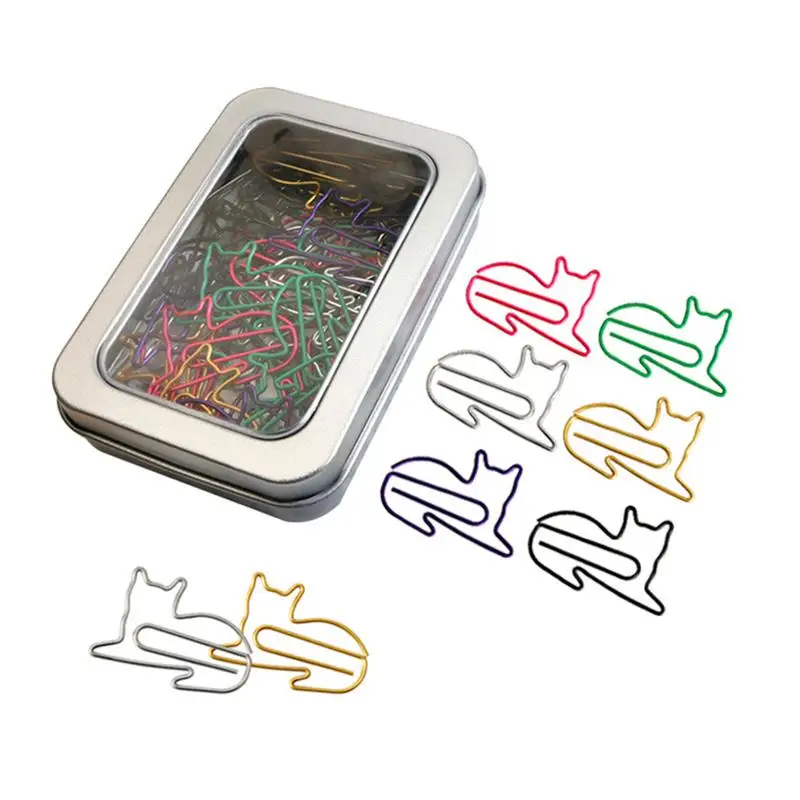 50 шт. креативный дизайн с животными бумажный зажим очаровательные Примечания