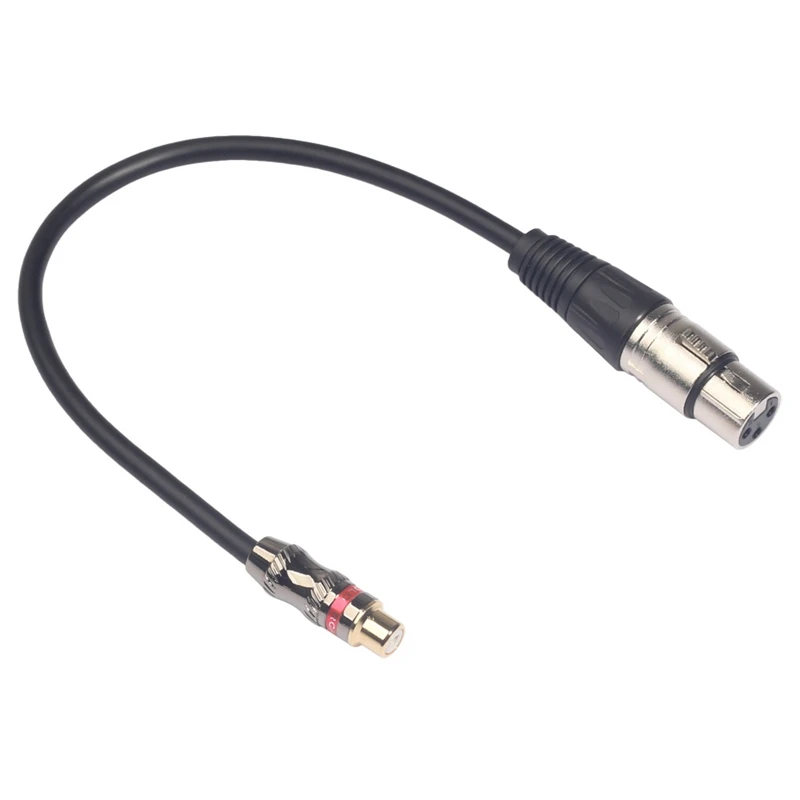 3 Pin Xlr Female To Rca Jack ведущий Аудио Композитный удлинитель Кабель адаптер Разъем для