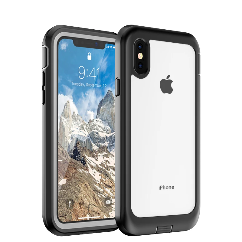 

Full Rugged Bumper Case for iPhone 8 7 Plus X XS max Xr case PC TPU Back Cover For iphone 11 pro Max Transparent Clean case Capa