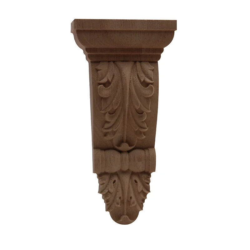 Carved Carving European Long Floral Leaves Rubber Wood for Furniture Legs Bed Leg Accessory Decal Stigma Applique | Дом и сад