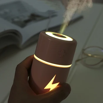 

New 120ml LED Night Light USB Mini FoggerAroma Essential Oil Diffuser lightning Car Air Humidifier Purifier