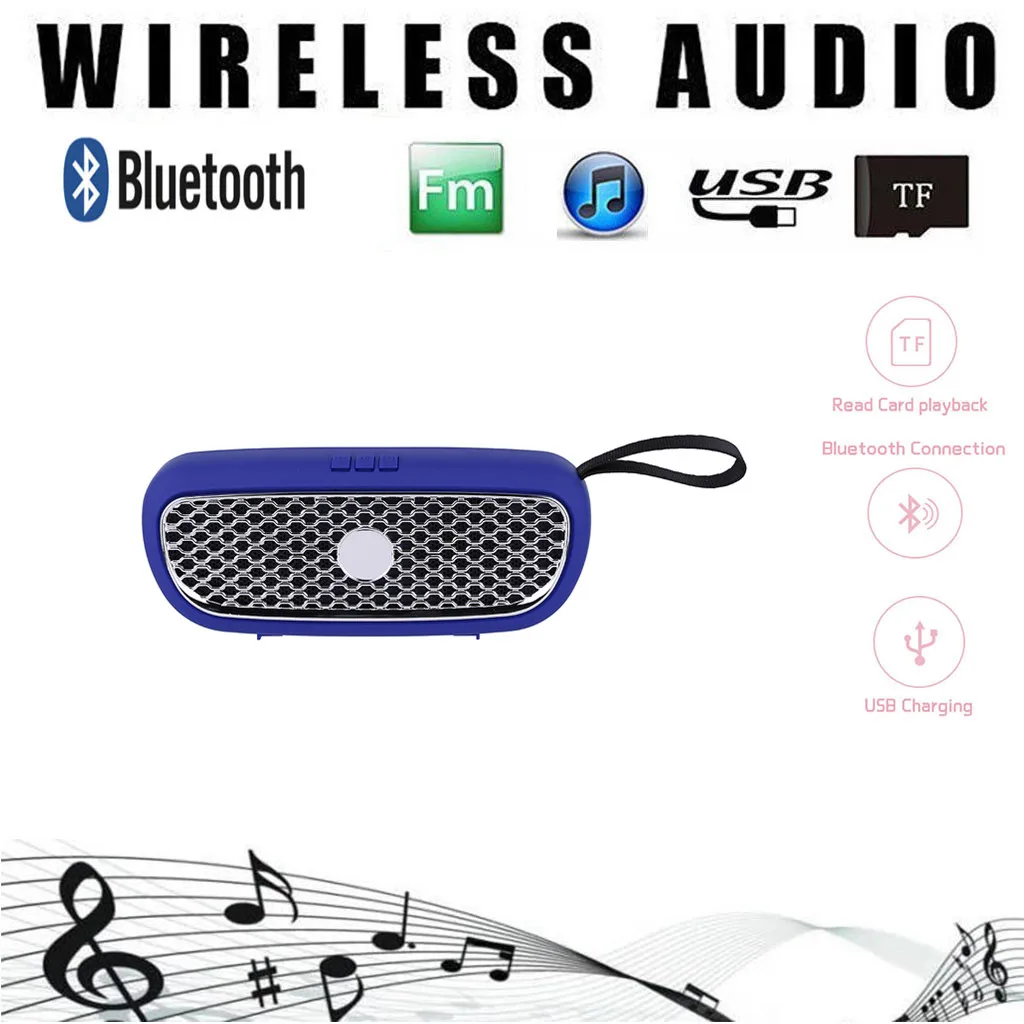 

20# Portable Bluetooth Speaker Wireless Stereo Sound Boombox Speakers with Mic Support TF AUX for TWS Bluetooth Speaker