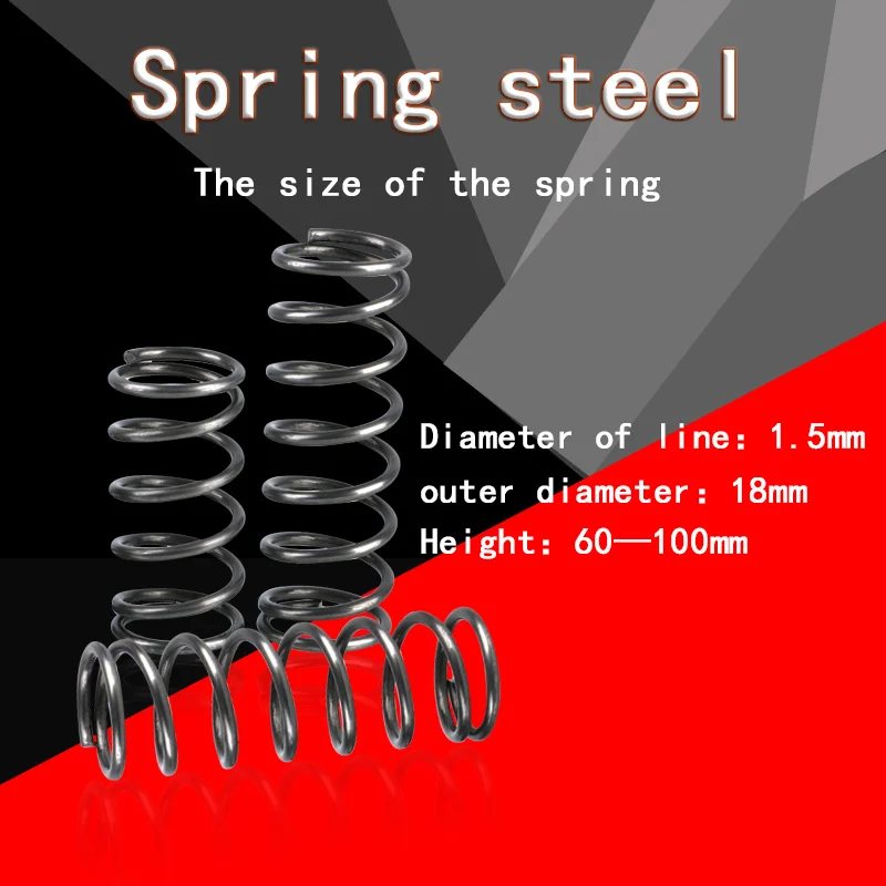 

Compressed Springg Wire Diameter 1.50mm, Outer Diameter 18.0mm Release Spring Pressure Spring Return Sprin Support Customization