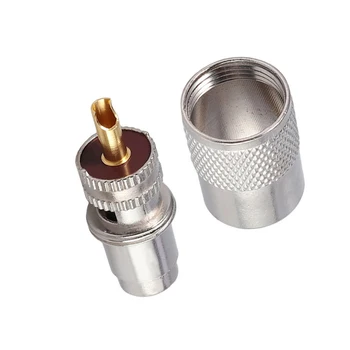 

10Pcs Set PL259 Solder Connector Plug With Reducer In Connector For UHF RG8X Coaxial Coax Cable For Video Head-end Applications