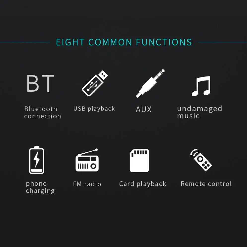 Универсальный Встроенный двойной USB Bluetooth многофункциональный автомобильный стерео радио FM Aux вход MP3 аудио плеер с быстрой зарядкой телефона