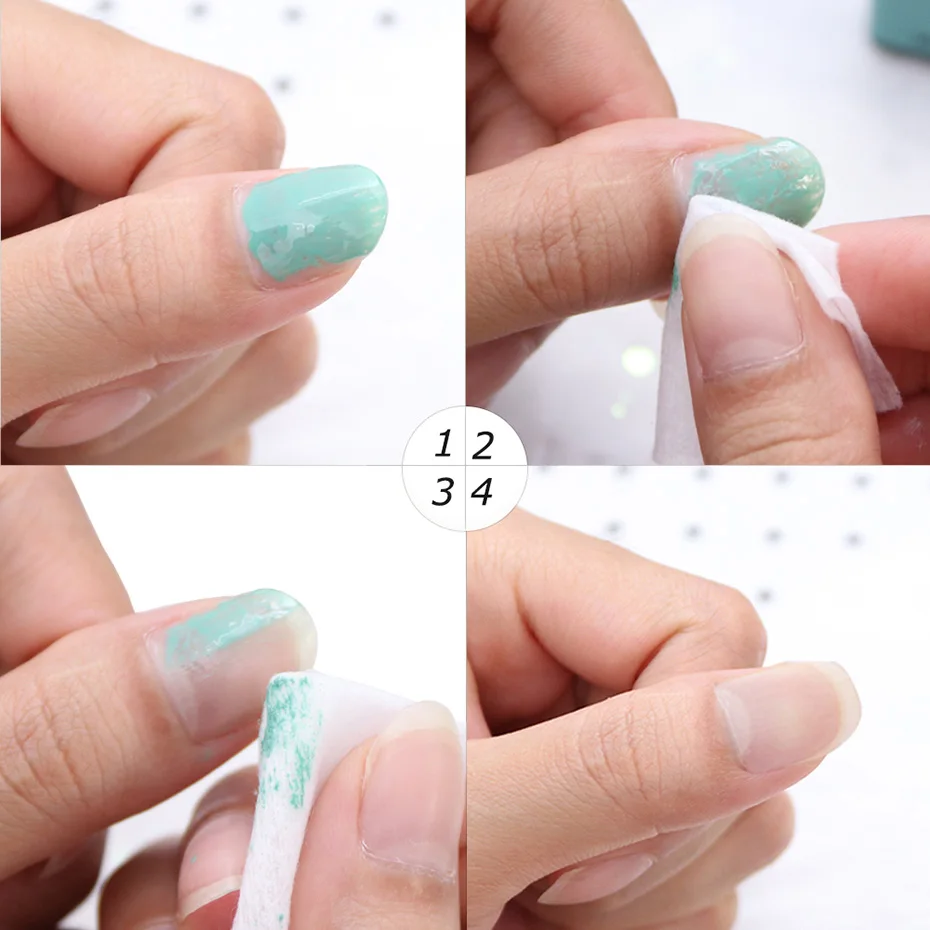 500pcsroll Nail Polish Remover Cotton Wipes for UV Gel Manicure Lint-free Cleaning Pads Paper Pedicure Napkins Nail Tools 6