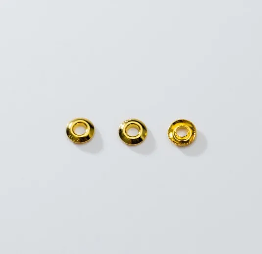gold 5 шт./лот, 925 пробы, серебряная круглая Рассыпчатая прокладка 3,5 мм, 4 цвета, дисковая нижняя часть, отдельные лотки, распорки, сделай сам, ювелирные изделия, изготовление браслетов - Цвет: gold