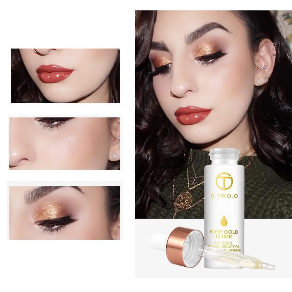

Rose Gold Leaf Essence Anti-aging Repair Skin Docile Care Base Skin Makeup Moisturizing Hydrating Essence K1A0