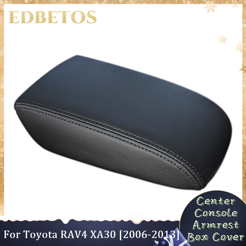 

Leather Car Armrest Mat Interior Auto Armrests Storage Box Mats Armrest Protector Waterproof For Toyota RAV4 XA30 2006-2013