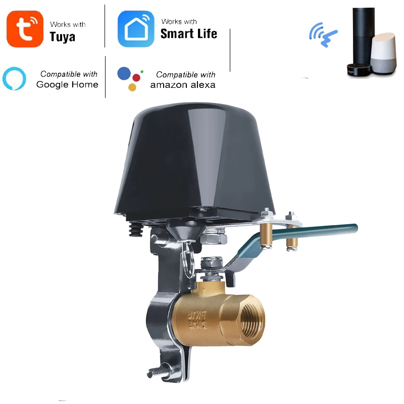 Умный газовый клапан TUYA Wi Fi контрольный для умного дома работает с Alexa Google