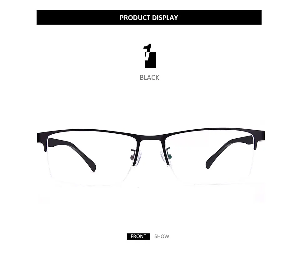 BLUEMOKY, полуоправы, квадратные очки по рецепту, оправа для мужчин, близорукость, оптические очки для глаз, оправа для дальнозоркости, прозрачные очки BT8036