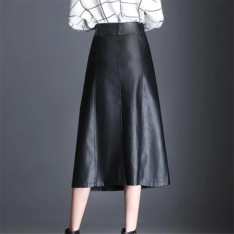 leather midi skirt target