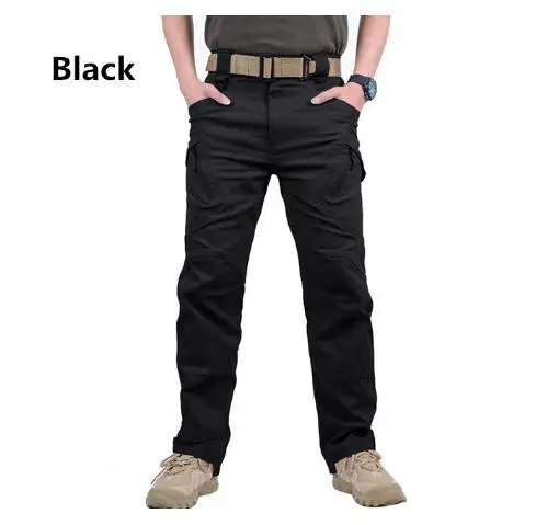 men's workout joggers KB New Mens Tactical Pants Multiple Pocket Elasticity Military Urban Commuter Tacitcal Trousers Men Slim Fat Cargo Pant 5XL best sweatpants for men Sweatpants