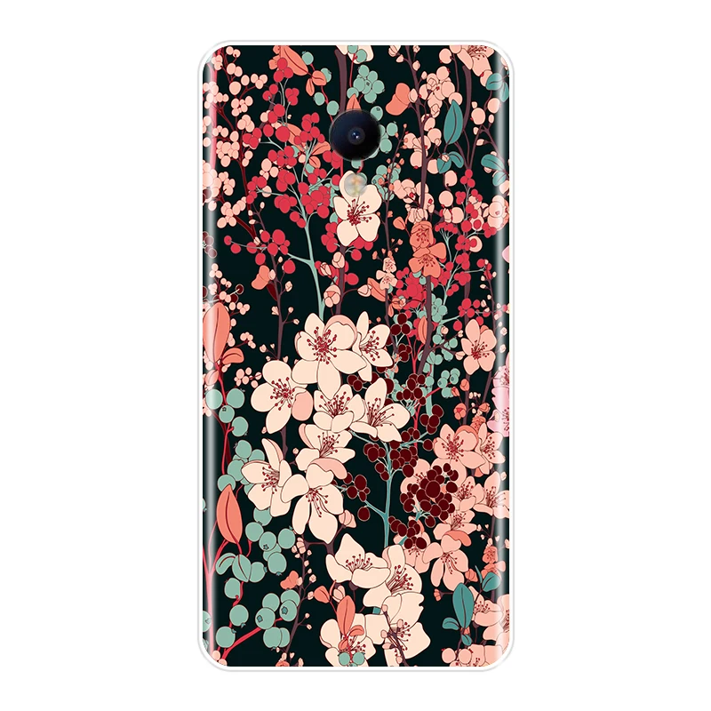 Soft TPU Phone Case For Meizu U10 U20 Pro 6 7 Plus Vintage Flowers Silicone Back Cover For Meizu 16th 16x 15 Lite 16 Plus Cases For Meizu Cases For Meizu