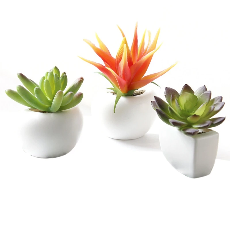

Fridge Magnets Potted Artificial Succulent Plants Bonsai Souvenir Blackboard Magnetic Stickers Fridge Magnets Home Decoration