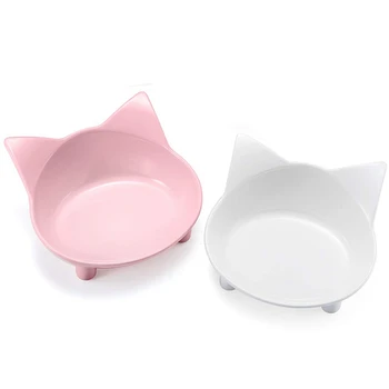 

Cat Bowl, Shallow Cat Food Bowls,Wide Cat Dish,Non Slip Cat Feeding Bowls,Cat Food Bowl For Relief Of Whisker Fatigue Pet Food &