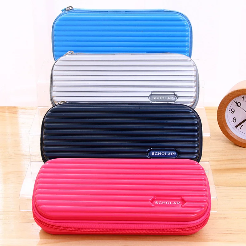 

Deli 66743 Students Pencil Case Portable Zipper Pencil Case Simple Stationery Box Partition Storage Stationery Pencil Case