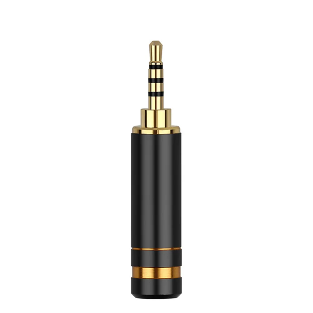 Gold Black 5pcs 5 шт. 2,5 мм адаптер аудио разъем 4 полюса медь родиевое покрытие разъем для наушников 2,5 Разъем для наушников припой DIY металлический разъем для наушников - Цвет: Gold Black 5pcs