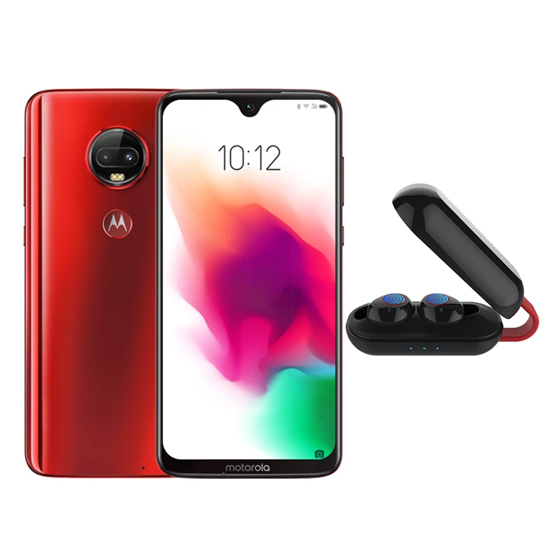 Смартфон Motorola Moto G7 Plus 6,24 ''FHD+ Восьмиядерный процессор Snapdragon 636 128 ГБ 16 МП Dolby sound быстрое зарядное устройство 3000 мАч мобильный телефон - Цвет: W TWS Earphone