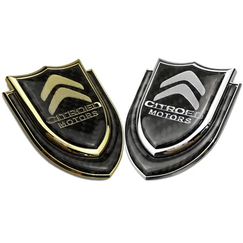 

For Citroen Logo Elysee Berlingo Xsara C3 C4 Cactus Picasso Sega Aircross Metal Car Shield Emblem Sticker Auto Badge Decoration