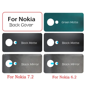 

5Pcs/lot Back Battery Cover Glass For Nokia 6.2 / 7.2