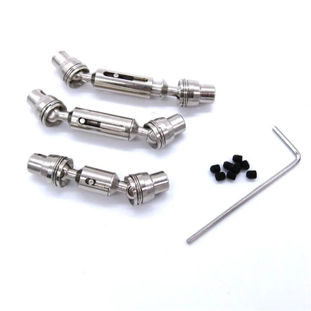 For WPL 6WD Six Drive RC Car Transmission Shaft 6x6 Seesaw Suspension Short 3pcs/set Metal Upgrade Parts | Игрушки и хобби