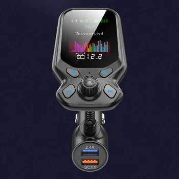 

1.77 inch Color Screen MP3 Player 5V 3A Fast Charging Wireless Bluetooth FM Transmitter Modulator Kit Hands-Free Car