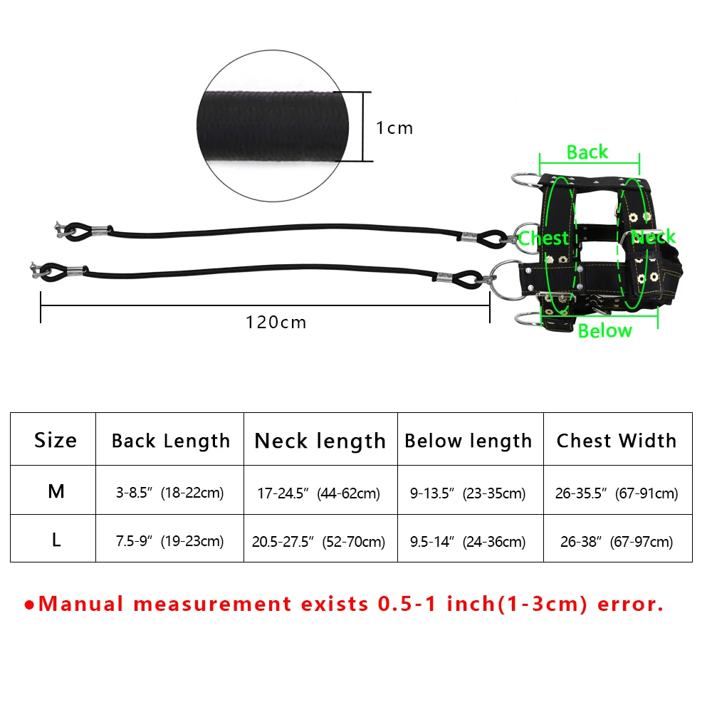 Durable Dog Training Harness Collar For Large Dogs German Shepherd Pet Weight Pulling Harness Agility Dog Training Products