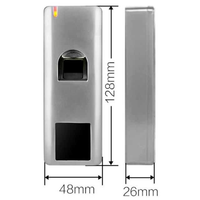 Access Control System Rfid 125khz Metal Biometric Fingerprint Standalone Reader Door Access Control Waterproof IP66 1000 Users 2