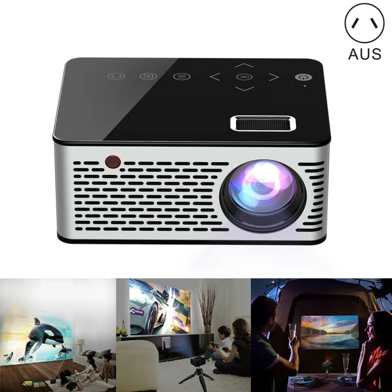 AU Мини бытовой проектор светодиодный HD 1080P домашний кинотеатр проектор OD889 - Цвет: AU