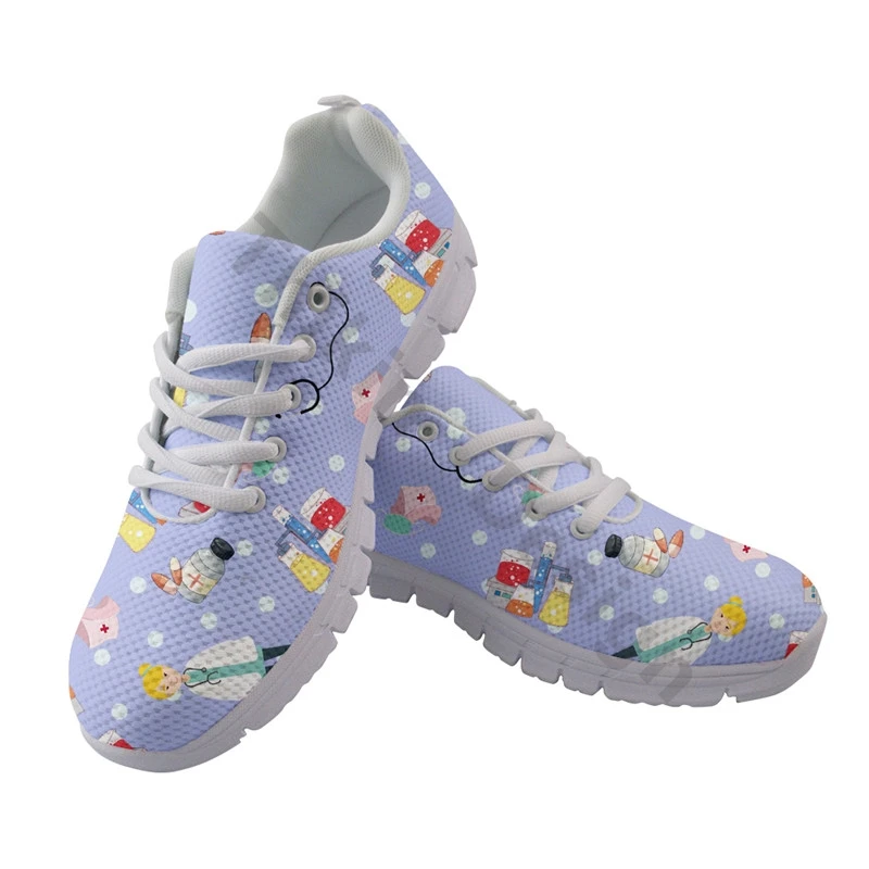 nurse pattern sneakers