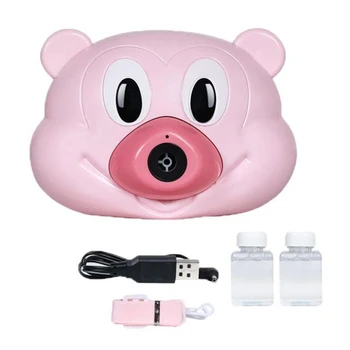 

Rechargeable - Animal Cartoon Mouse Camera Bubble Blowing Machine Fully-Automatic Soap Bubble Maker Children