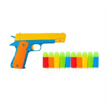 

10pcs/lot Colorful Luminous Bullets Mini Soft Bullet Toy Gun For Pistol Gun LN