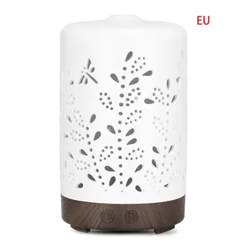

100ml Essential Oil Diffuser White Ceramic Cover Hollow Ultrasonic Humidifier