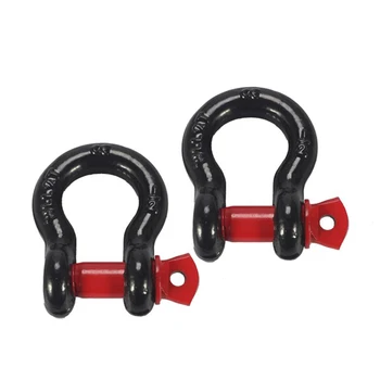 

2Pcs Heavy Duty Trailer Ring Prime Durable Trailer Ring Chain Hook Tow Hook for Vehicle Recovery Towing Car tuning A30