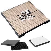 

Go Game Set 19x19 Folding Board Game Set Travel Lightweight Weiqi Chinese Chess Old Game Parlor Game Parent-Child Toy
