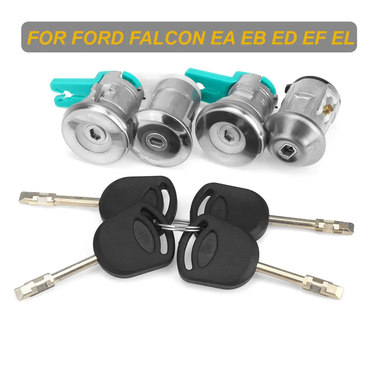 

Hot New 8pcs Set Car Rear Door & Boot Ignition Lock + Keys for FORD FALCON EA EB ED EF EL