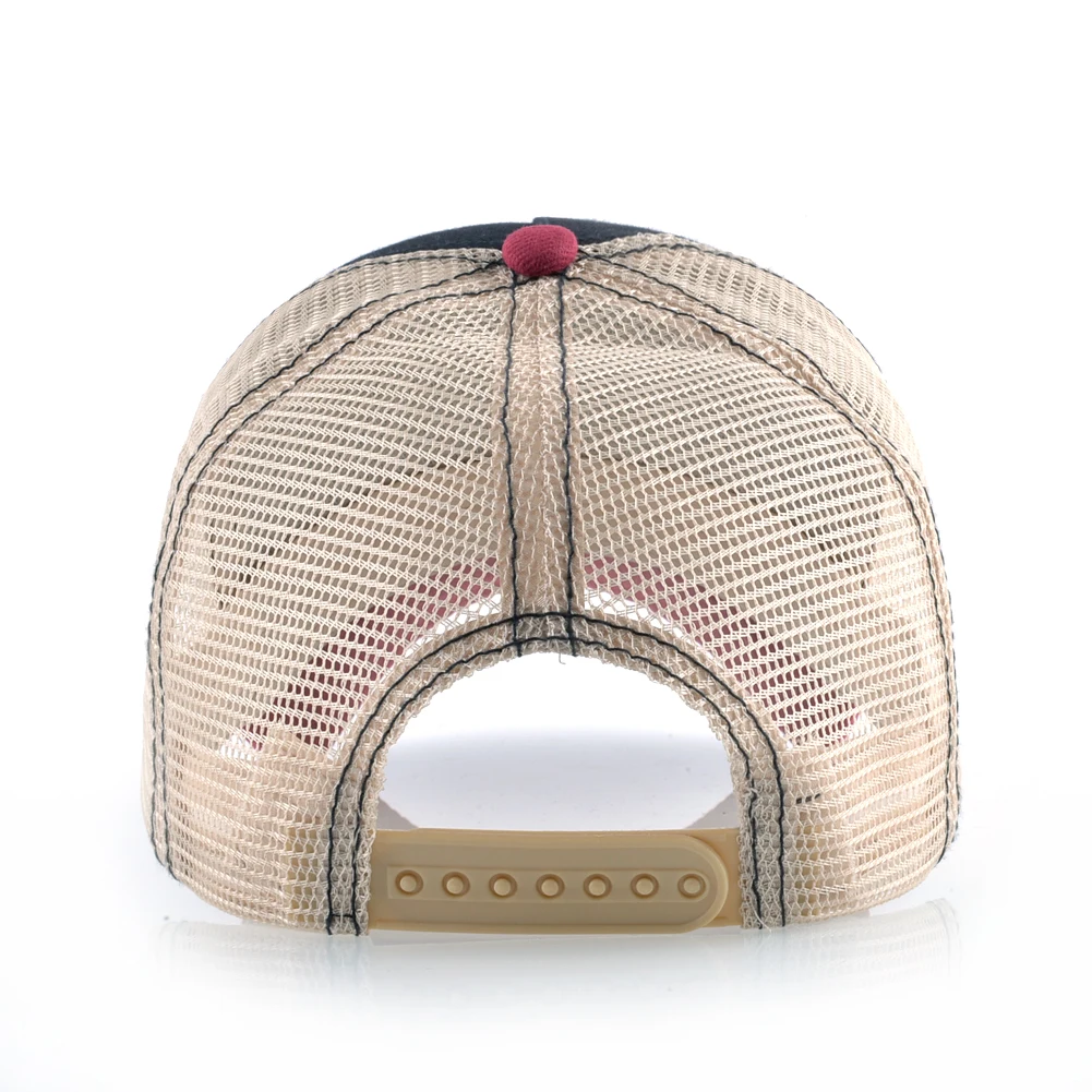 Animal Print Snapback Trucker Hat Back View